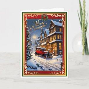 Carte Voiture de Noël