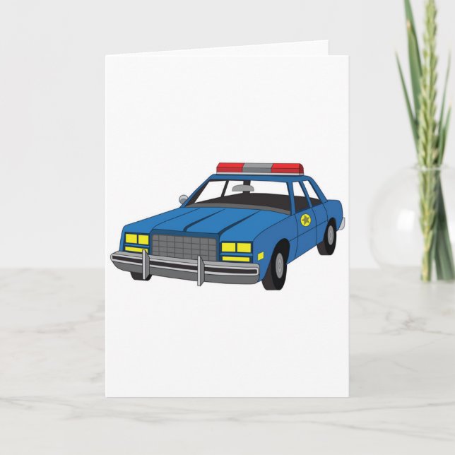 Carte voiture de police de diplômé d'académie de police (Devant)