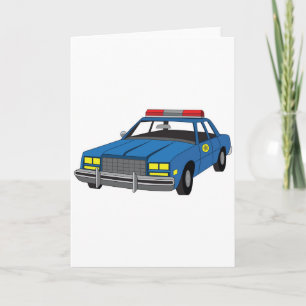 Carte voiture de police de diplômé d'académie de police