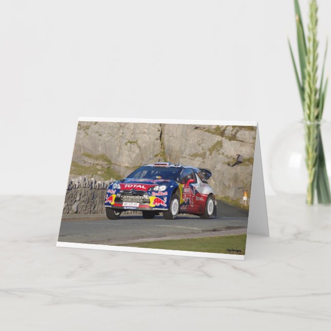 Carte Voiture de rallye WRC (Devant)