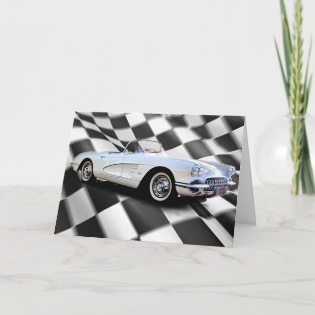 Carte Voiture de sport américaine (Devant)