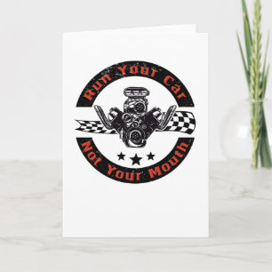 Carte Voiture Drag Moteur Racing Voiture V8 Ventilateur