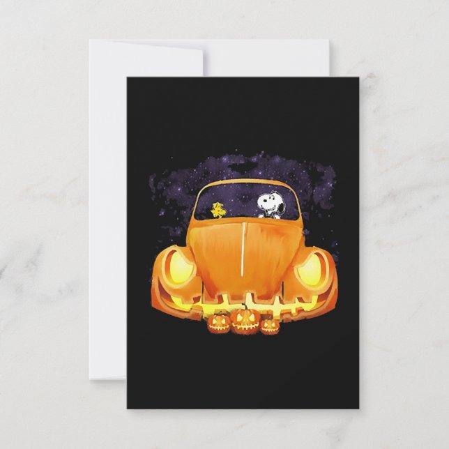 Carte voiture Halloween (Devant)