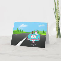 Voiture Mariée Sur Route