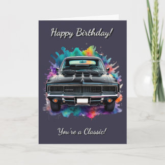 Carte Voiture Mopar classique Anniversaire