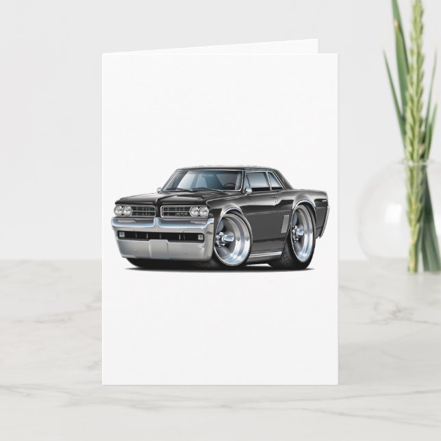 Carte Voiture noire de 1964 GTO (Devant)