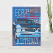 Carte Voiture Ancienne De Joyeux Anniversaire Zazzle Fr