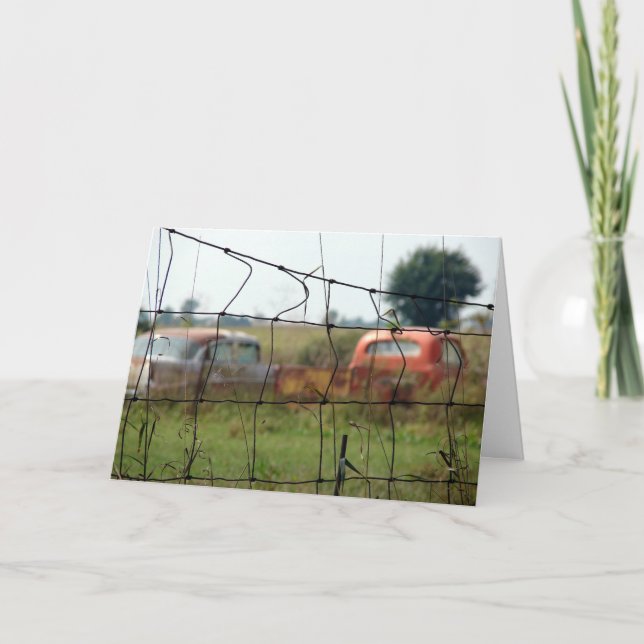 Carte Voitures et camions qui se déplaçaient, Anniversai (Devant)