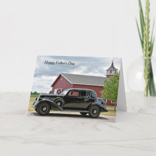 Carte Voitures Noir Vintage Pour Papa