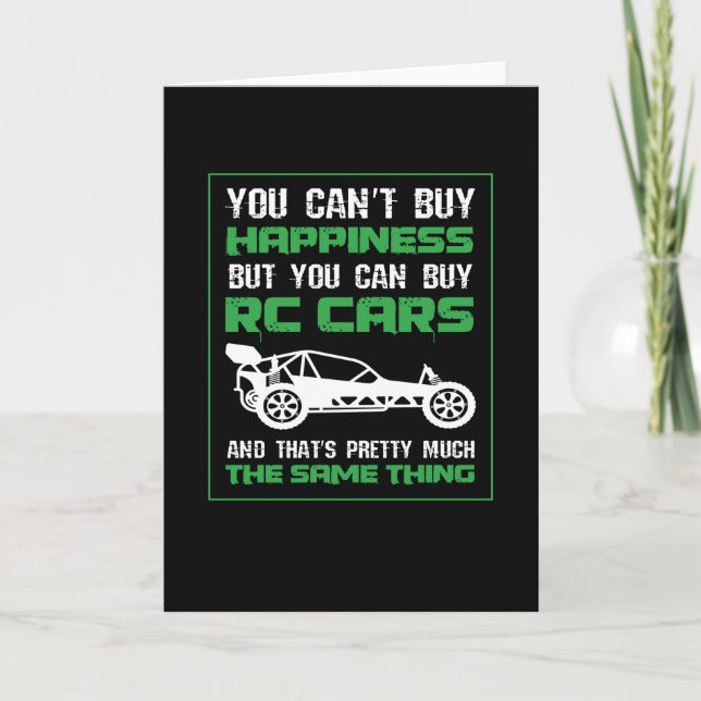 Carte Voitures RC de bonheur identiques (Devant)