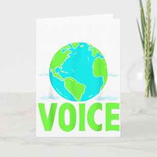 Carte Voix de la Terre Sauver la Planète Design
