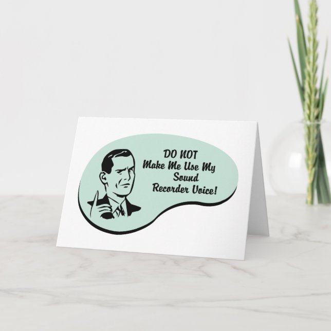 Carte Voix de magnétophone (Devant)