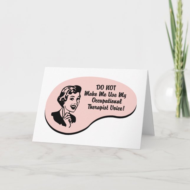 Carte Voix d'ergothérapeute (Devant)