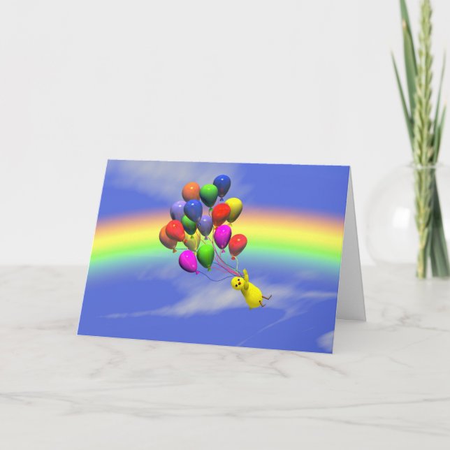 Carte Vol d'anniversaire (Devant)