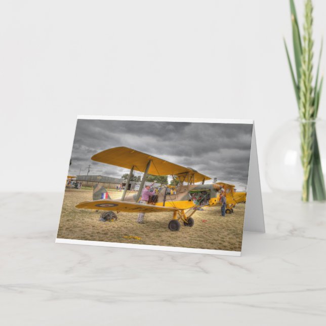 Carte Vol du 80e anniversaire du Tiger Moth (Devant)