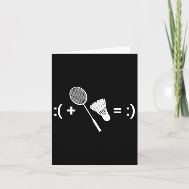 Carte Volant d'amour de badminton Raquette Sport Badmint (Devant)