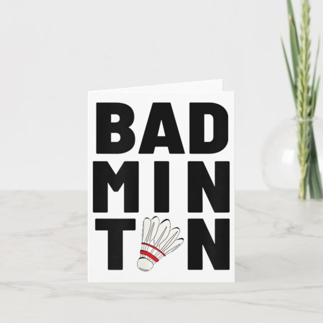 Carte Volant de badminton (Devant)