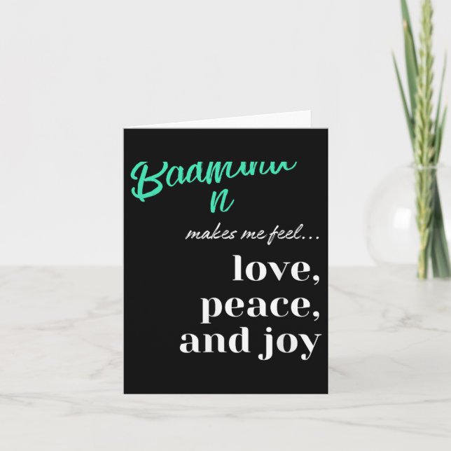 Carte Volant de badminton Amour Paix Joie Racket Sport (Devant)