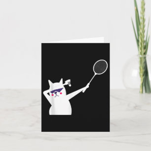 Carte Volant de badminton Chat Pour Hommes Femmes Enfant