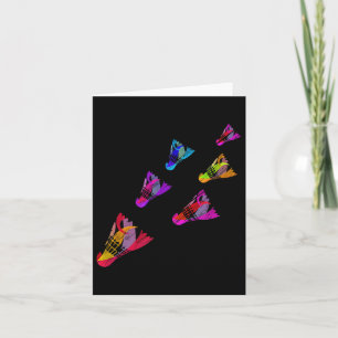 Carte Volant de badminton coloré Art Sports