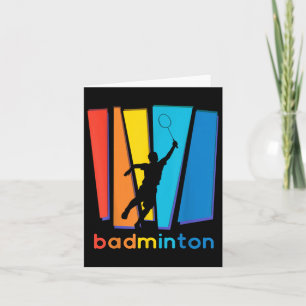 Carte Volant de badminton coloré Art Sports