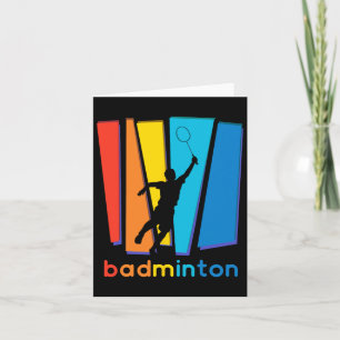 Carte Volant de badminton coloré Art Sports