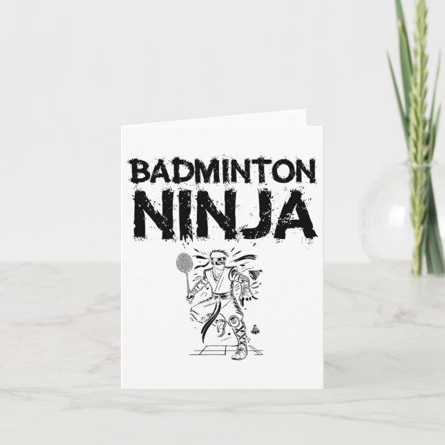 Carte Volant de badminton d'art Splash (Devant)