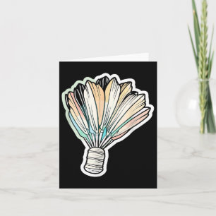 Carte Volant de Badminton Dessin Joueur de Badminton 