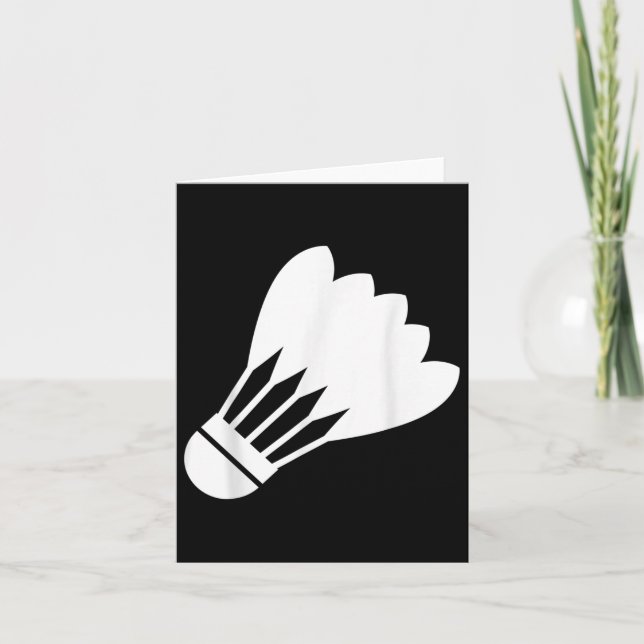 Carte Volant de badminton Funny Sport Player Cool Cadeau (Devant)