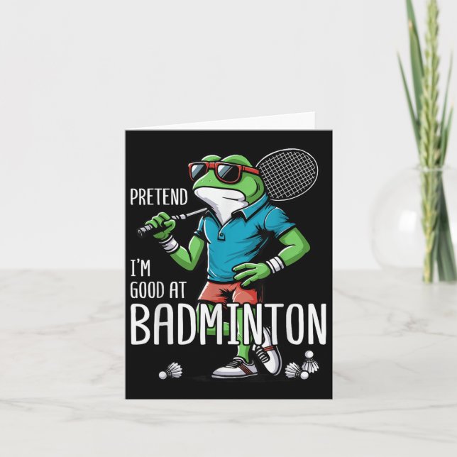 Carte Volant de badminton grenouille Poona  (Devant)