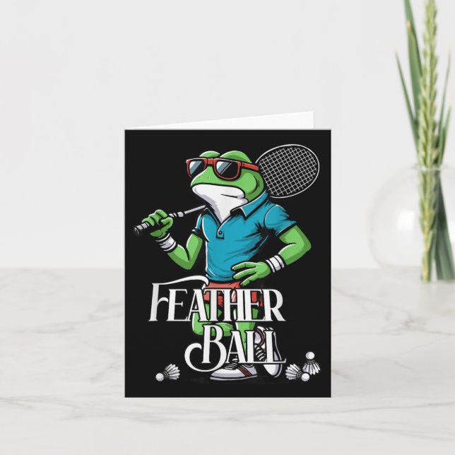 Carte Volant de badminton grenouille Poona  (Devant)