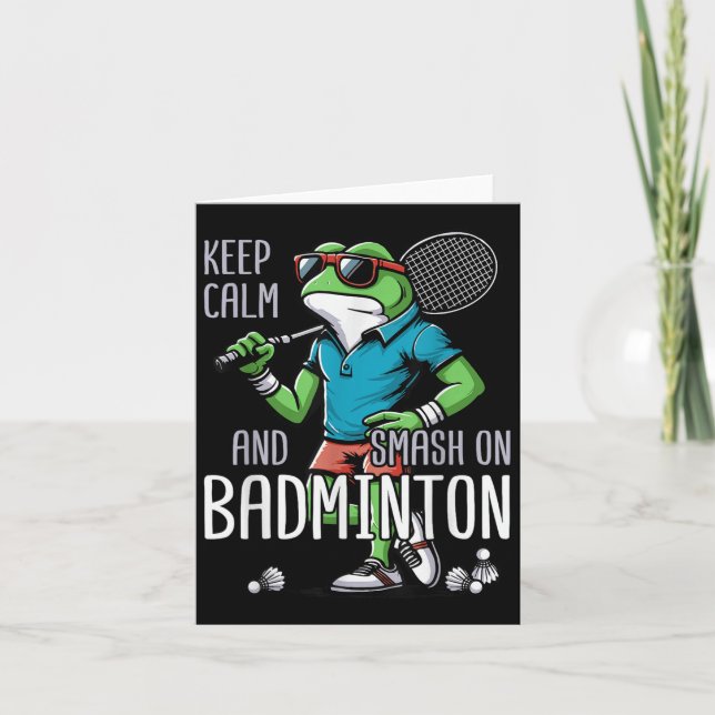 Carte Volant de badminton grenouille Poona  (Devant)