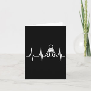 Carte Volant de badminton Heartbeats