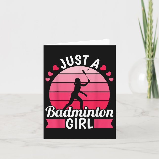 Carte Volant de Badminton Raquette - Raquette Juste Un B (Devant)
