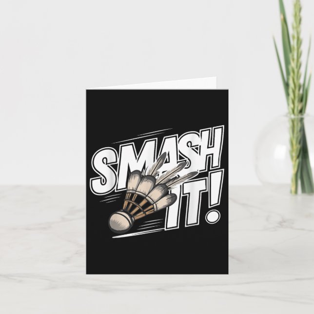 Carte Volant de badminton Smash (Devant)