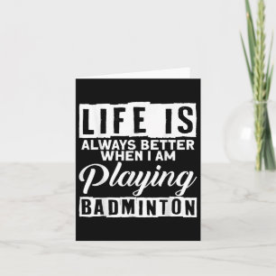Carte Volant de badminton Sport Badminton Joueur Entraîn
