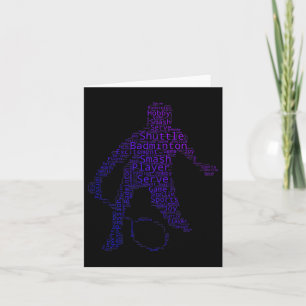 Carte Volant de badminton squash Hommes Femmes