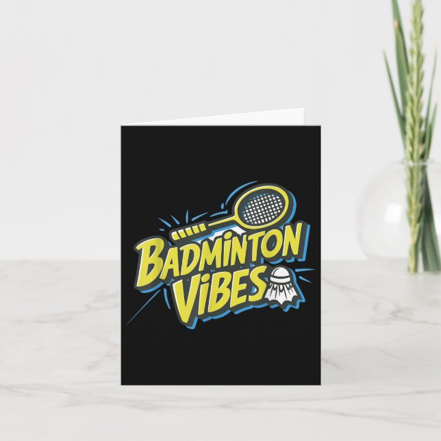 Carte Volant de Badminton Vibes  (Devant)