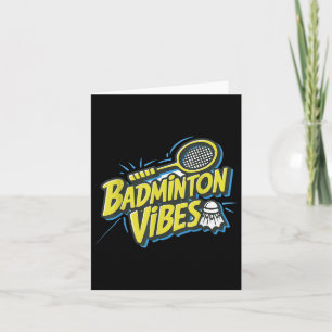 Carte Volant de Badminton Vibes 