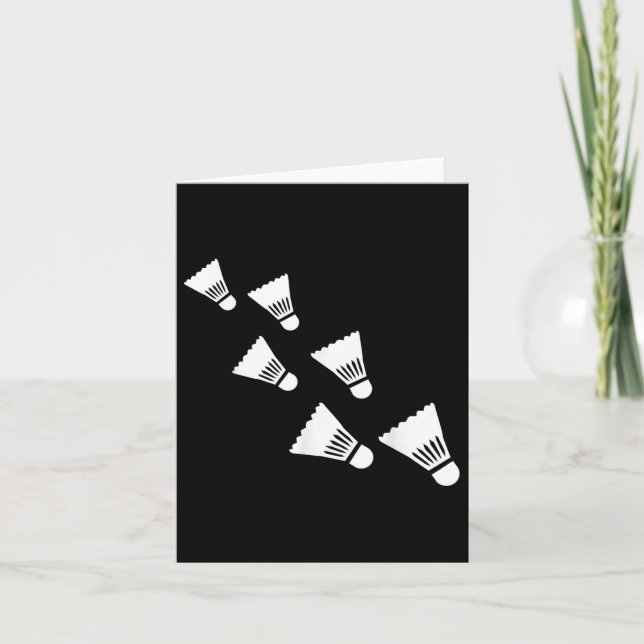 Carte Volants de badminton (Devant)