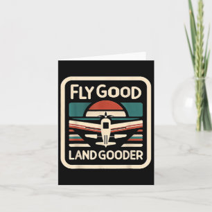 Carte Voler dans un bon avion de Gooder Land Aviation —