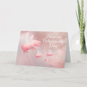 Carte Voler De Cochons - Un Jour Incroyable