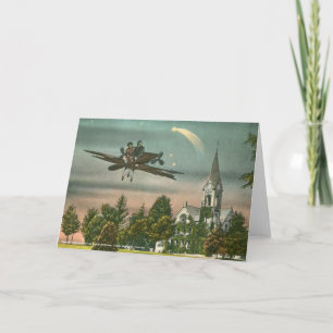 Carte Voler haut au-dessus de la vieille chapelle