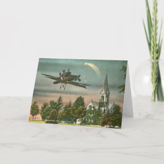 Carte Voler haut au-dessus de la vieille chapelle