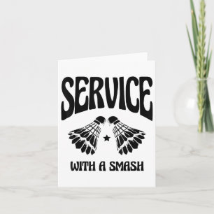 Carte Voler Haut Avec Chaque Navette Badminton Player Sh