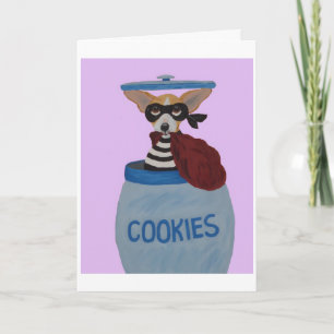 Carte Voleur de biscuits Chihuahua