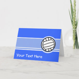 Carte Volley-ball ; Bleu