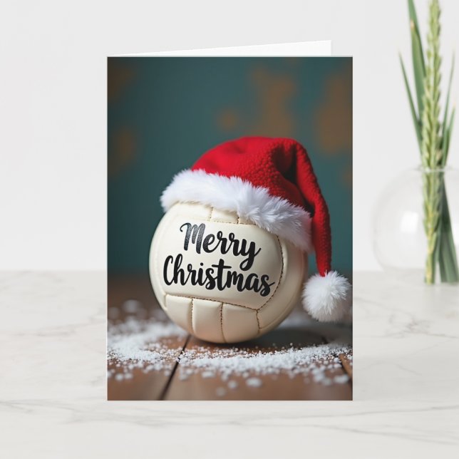 Carte Volleyball Christmas Card (Devant)