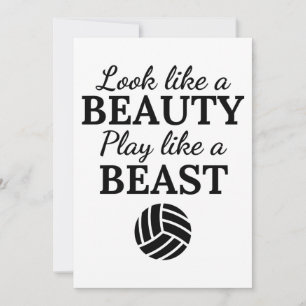 Carte Volleyball : On dirait un jeu de beauté comme une