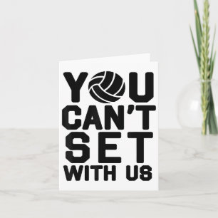 Carte Volleyball S pour filles - Vous ne pouvez pas joue
